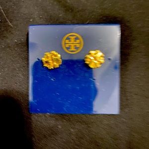 Brand new gold Tory Burch stud earrings